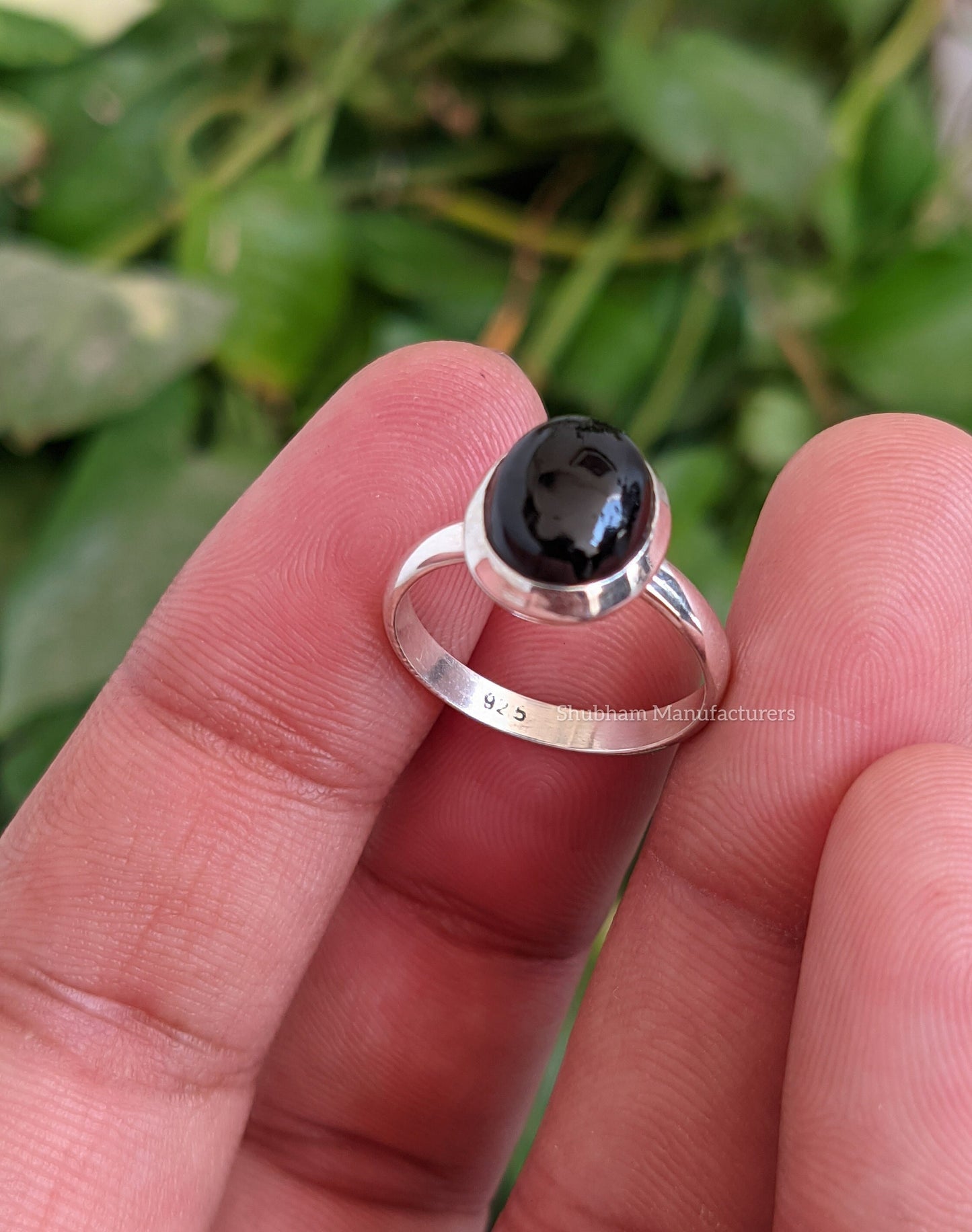 Natural Black Onyx Ring, 925 Sterling Silver Ring, Black Gemstone Ring, Handmade Gift for Her, Onyx Statement Ring, Black Onyx Jewelry