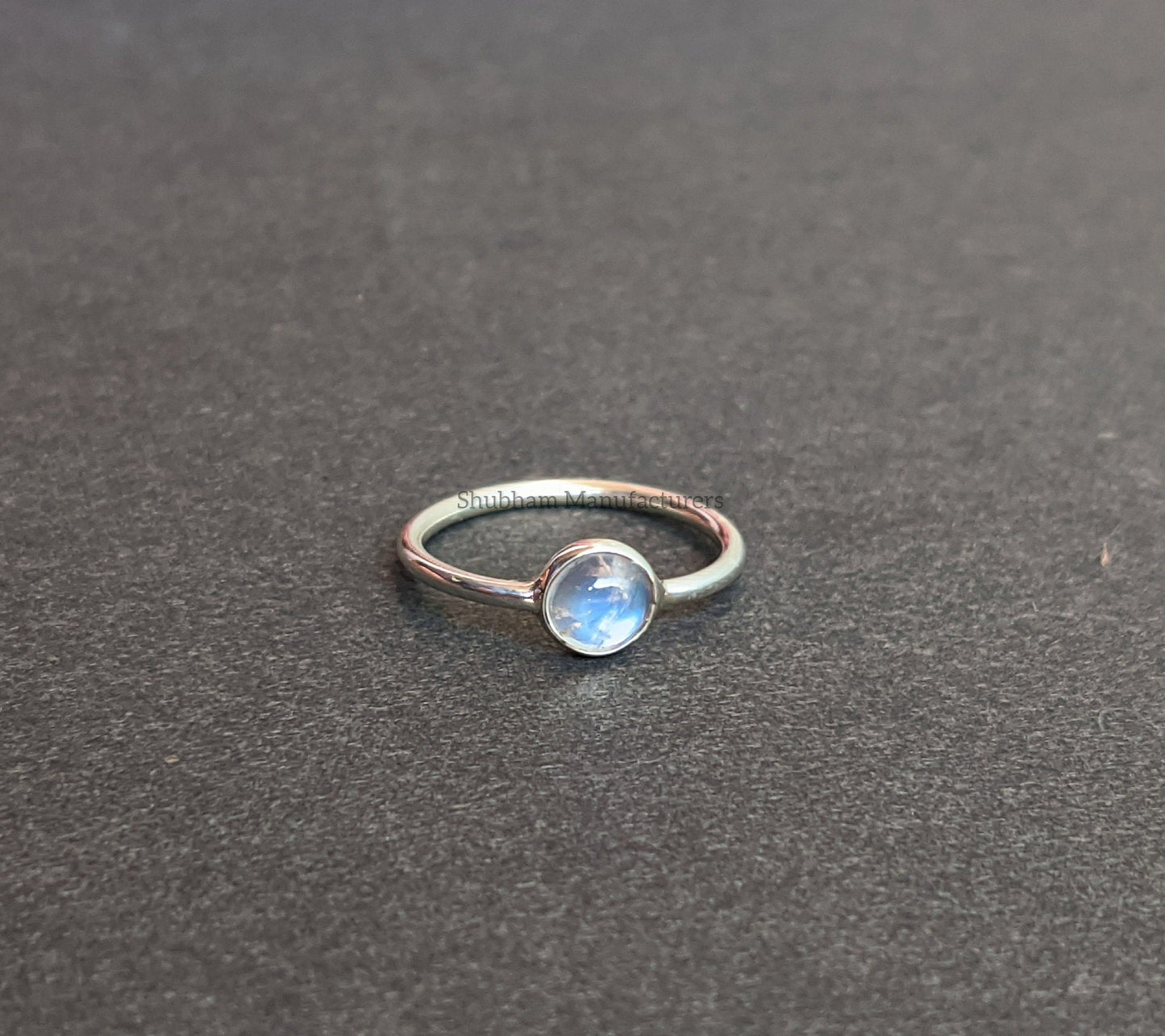 Rainbow Moonstone Ring, 925 Sterling Silver Ring, Tiny Moonstone Minimalist Ring, Dainty Gemstone Ring, Birthstone Ring, Simple Ring for Her