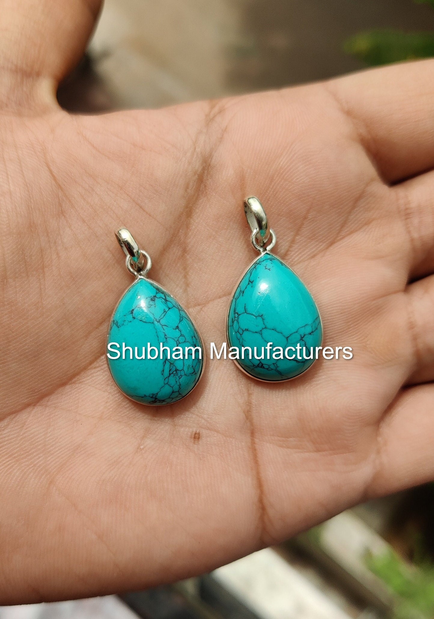 Genuine Turquoise Pendant, Delicate Everyday Pendant for Her, 925 Sterling Silver Pendant, December Birthstone, Natural Gemstone Jewelry