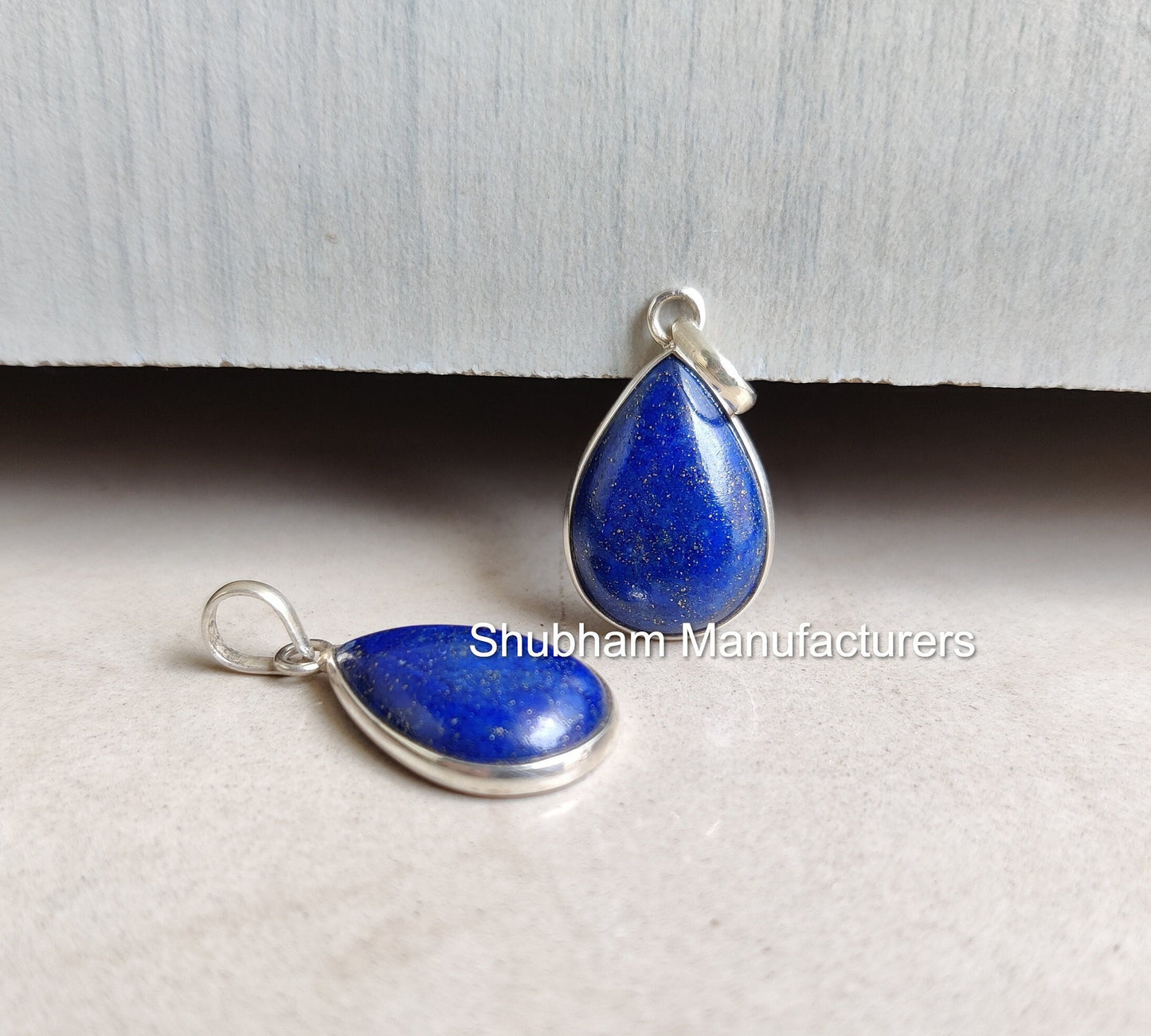 Genuine Lapis Lazuli Pendant, Healing Crystal Necklace, 925 Sterling Silver Pendant, Blue Lapis Jewelry, Natural Gemstone Pendant for Her