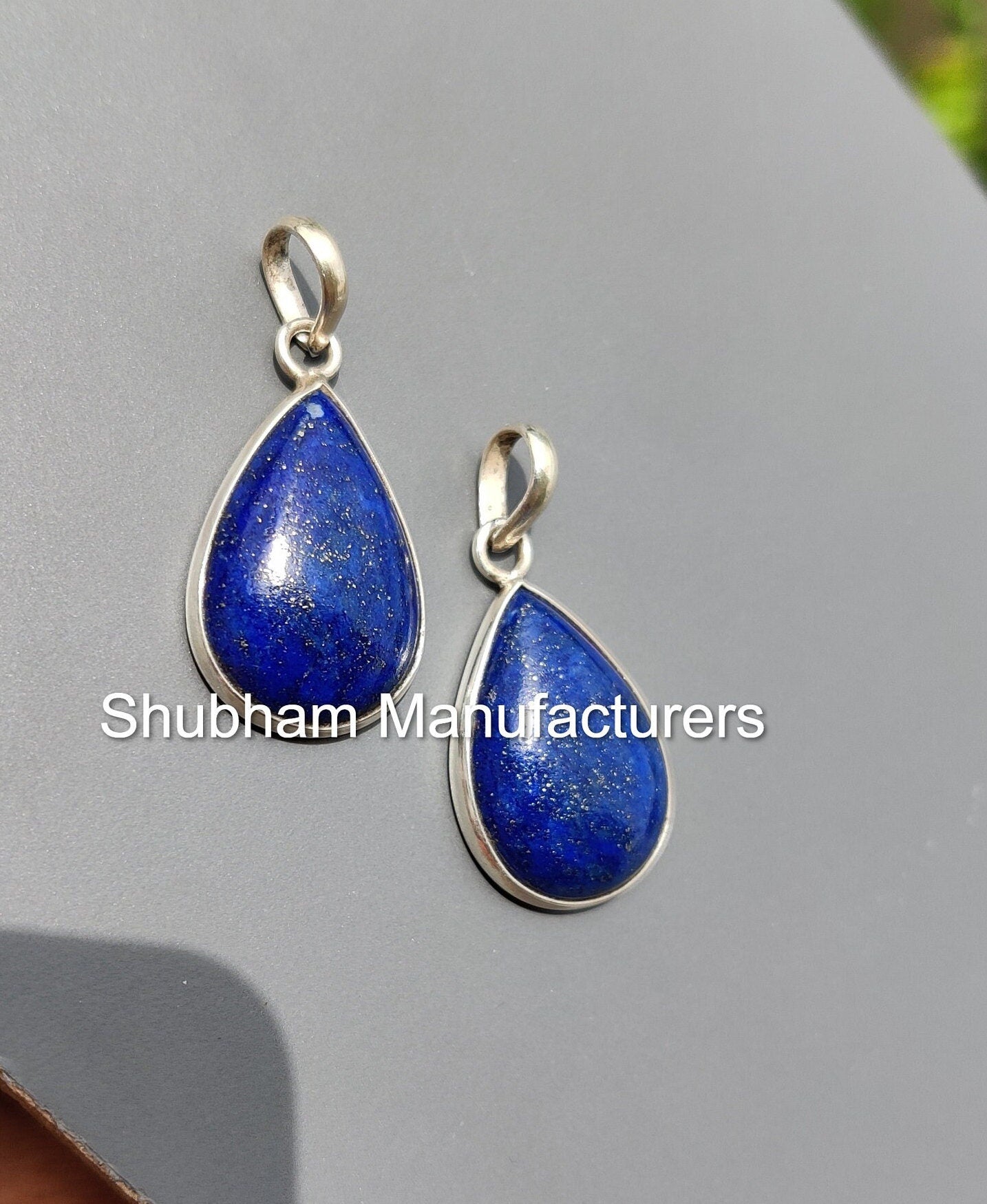 Genuine Lapis Lazuli Pendant, Healing Crystal Necklace, 925 Sterling Silver Pendant, Blue Lapis Jewelry, Natural Gemstone Pendant for Her