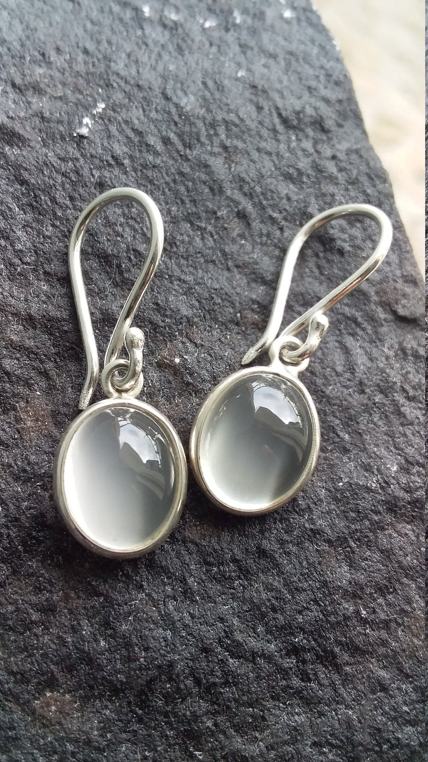 White Moonstone Earring, Moonstone Earrings Dangle, Natural gemstone earring, 925 Sterling Silver Jewelry gift for women, Handmade Earrings