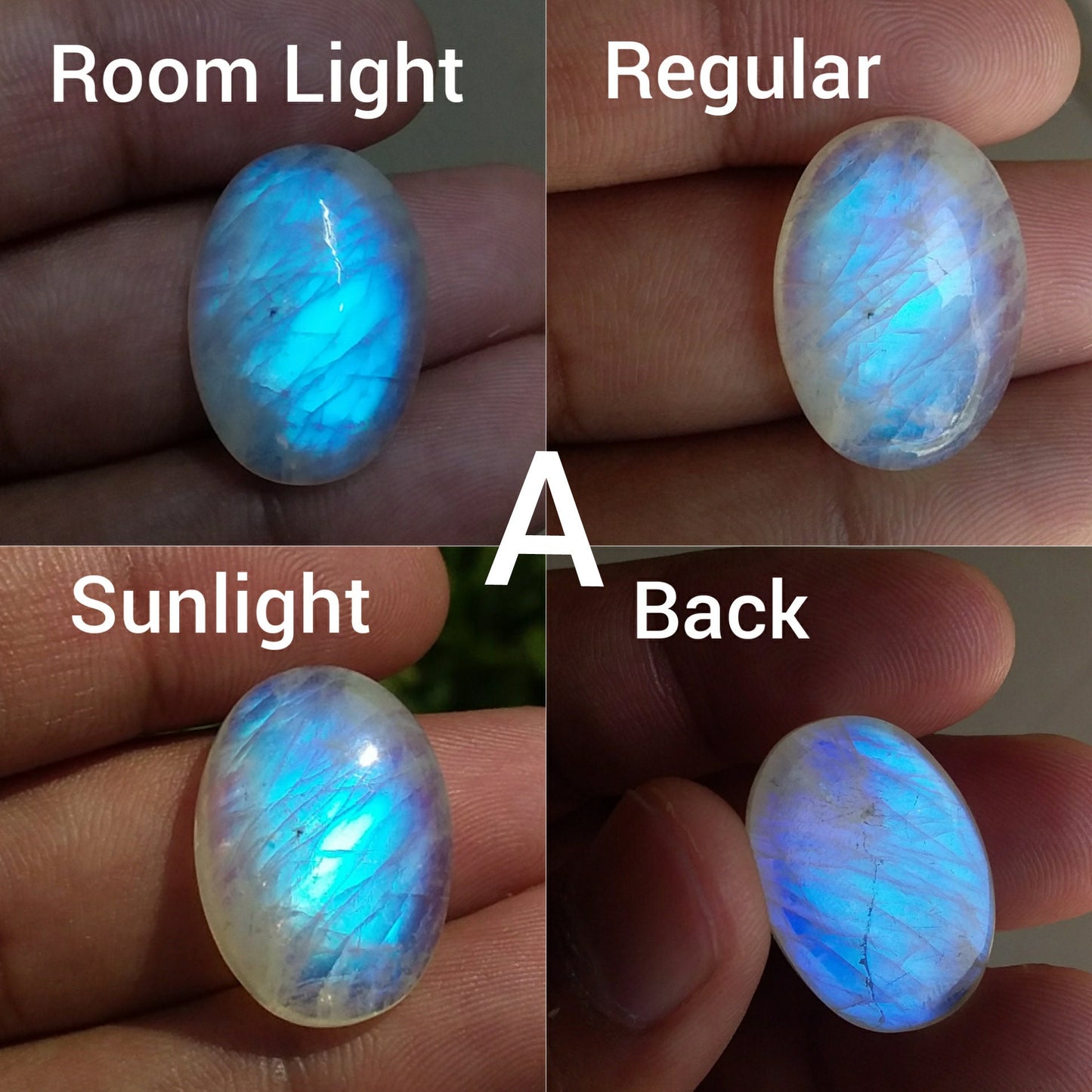 Blue Flashy Rainbow Moonstone, Moonstone for Wire Wrap, Top Quality moonstone Loose Gemstone, White Labradorite, Cabochon Moonstone
