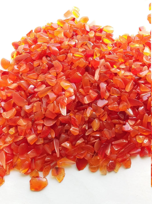 Carnelian Chips, Small Carnelian Tumbled, Gemstone Chips, Polished Carnelian Rough, Orange Color Rough Gemstone, Carnelian Crystal Chips