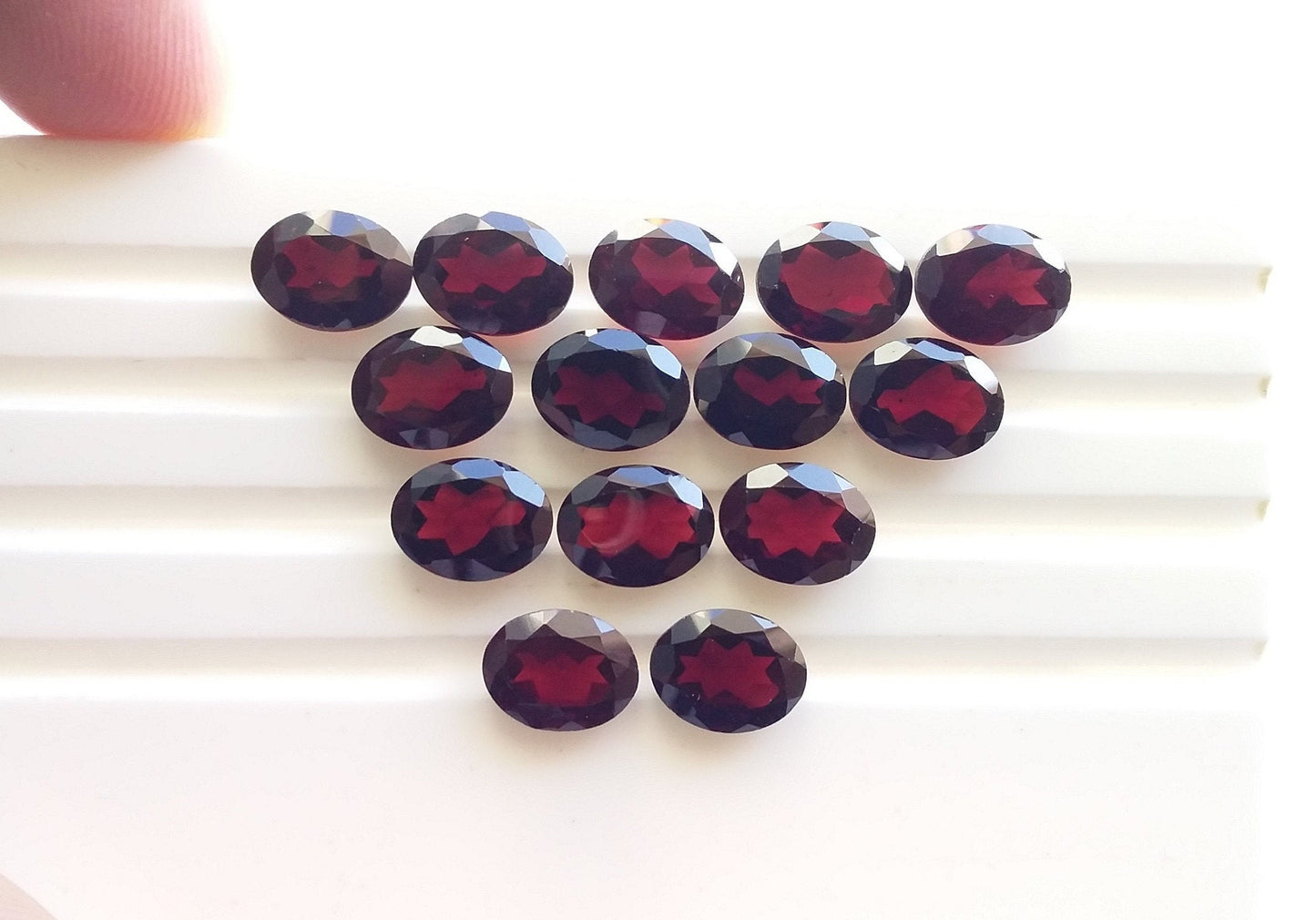 Natural Red Garnet Oval Cut, 7x9MM Oval Garnet, 5 Pc Lot Oval Faceted Garnet for Jewelry Making, AAA Quality Garnet