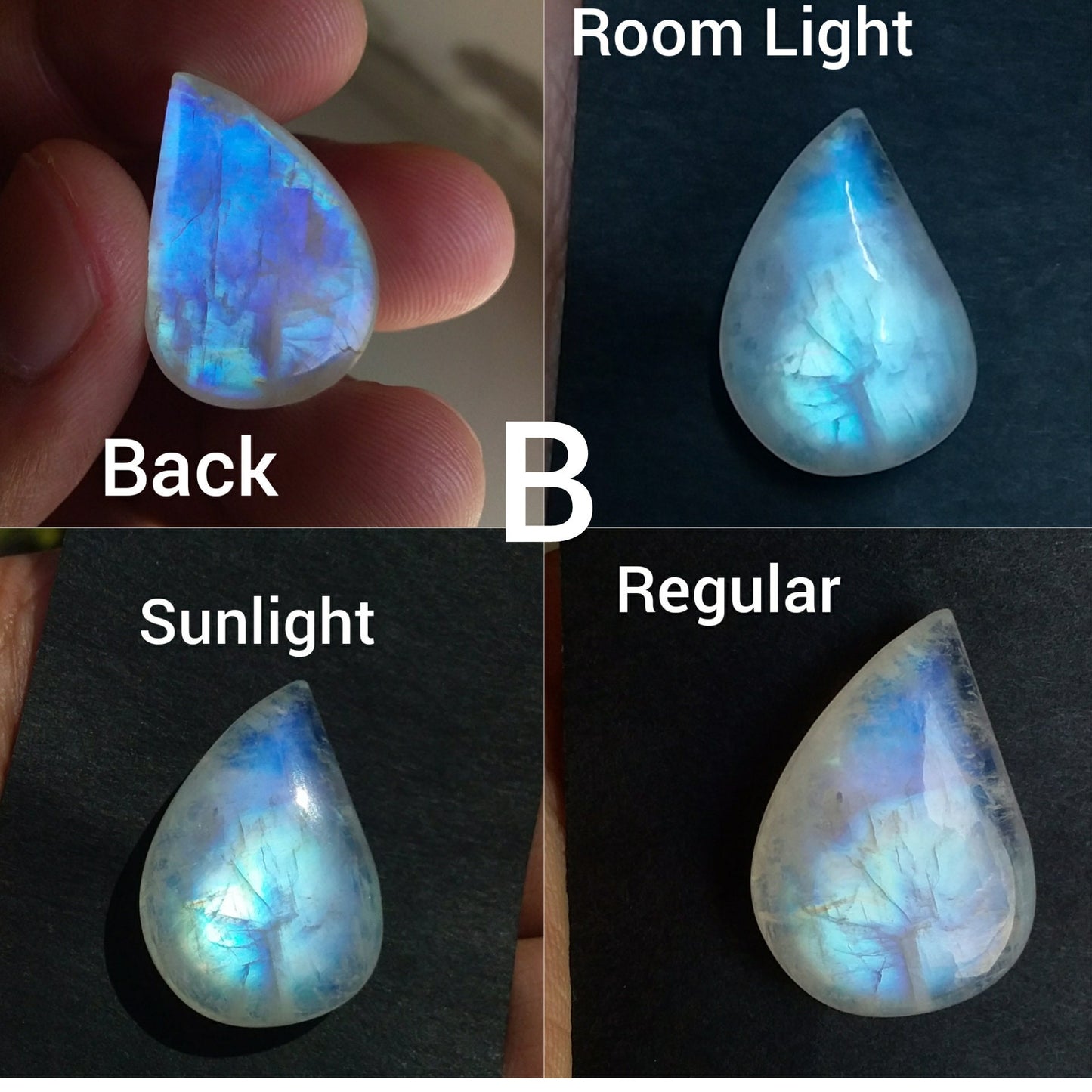 Blue Flashy Rainbow Moonstone, Moonstone for Wire Wrap, Top Quality moonstone Loose Gemstone, White Labradorite, Cabochon Moonstone