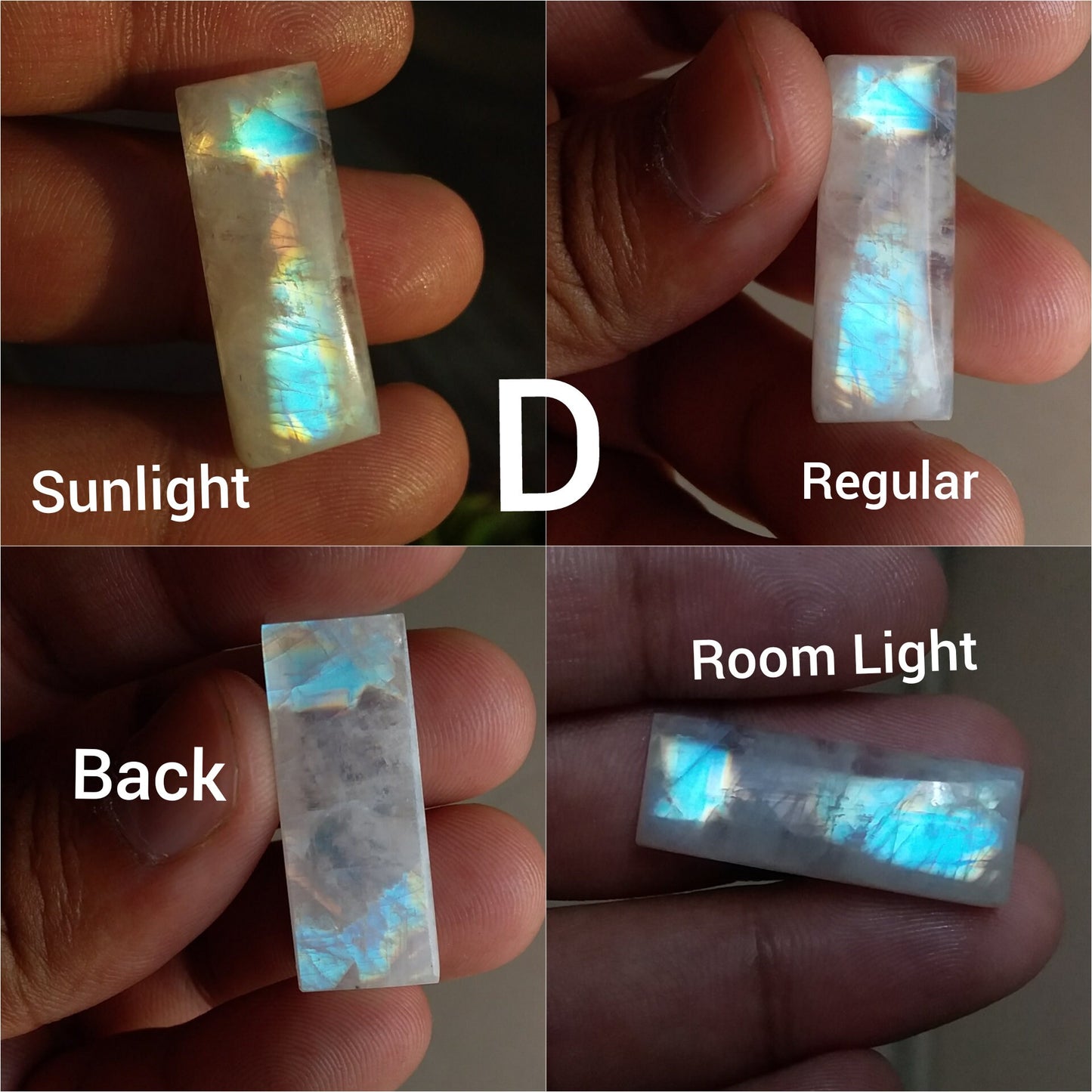 Top Quality Multi Flash Rainbow Moonstone Cabochon, Loose Gemstone Perfect for Jewelry Making, Blue Flash Moonstone, Natural Moonstone Stone