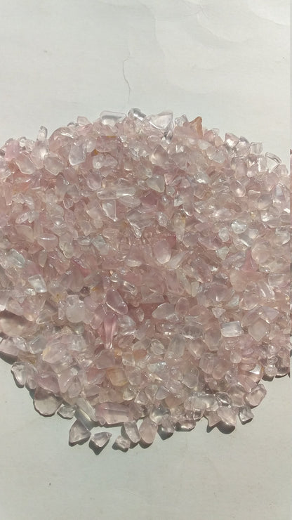 Natural Rose Quartz Chips, Small Rose Quartz Tumbled, Rose Quartz Mini Stones, Rose Quartz Rough, Tiny Rose Quartz Stones, Healing Crystal
