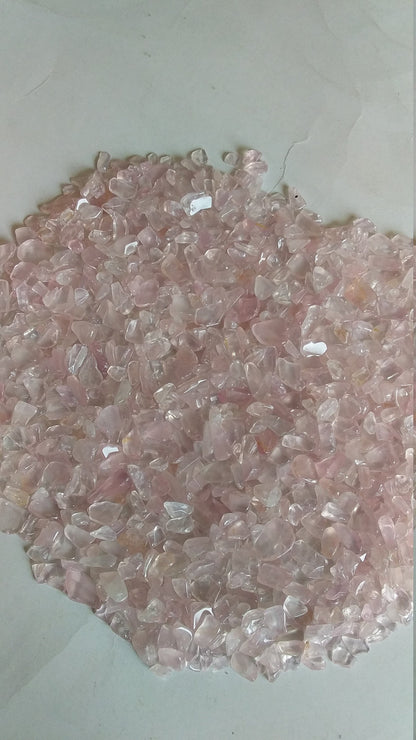 Natural Rose Quartz Chips, Small Rose Quartz Tumbled, Rose Quartz Mini Stones, Rose Quartz Rough, Tiny Rose Quartz Stones, Healing Crystal