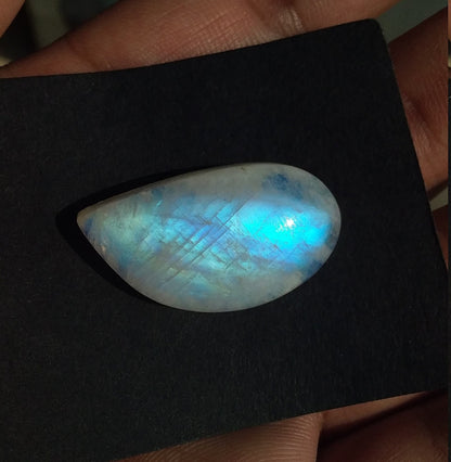 Rainbow Moonstone Cabochon, Natural Gemstone Loose, Moonstone Fancy Shape, Blue Fire Moonstone, Semi Precious Stone, Loose Gemstones Natural
