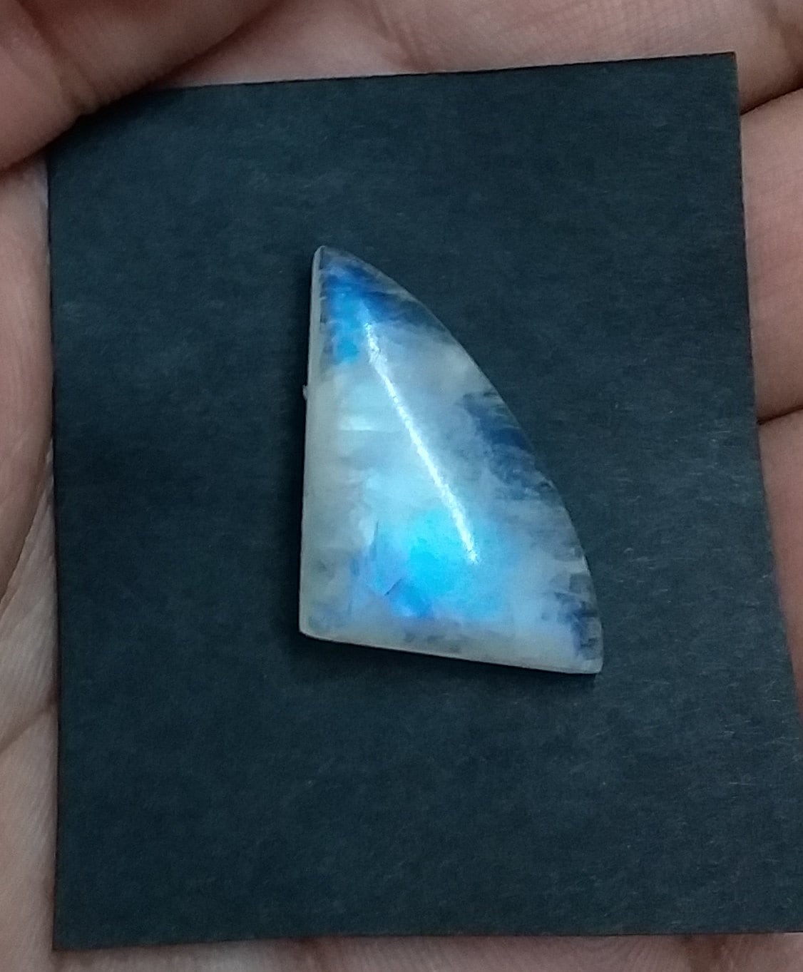 Natural Rainbow Moonstone, Blue Fire Cabochon, 100% Natural Fancy Shape, Semi Precious Loose Gemstone For Making Jewelry, Top quality stone