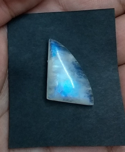 Natural Rainbow Moonstone, Blue Fire Cabochon, 100% Natural Fancy Shape, Semi Precious Loose Gemstone For Making Jewelry, Top quality stone