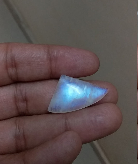 Natural Rainbow Moonstone, Blue Fire Cabochon, 100% Natural Fancy Shape, Semi Precious Loose Gemstone For Making Jewelry, Top quality stone