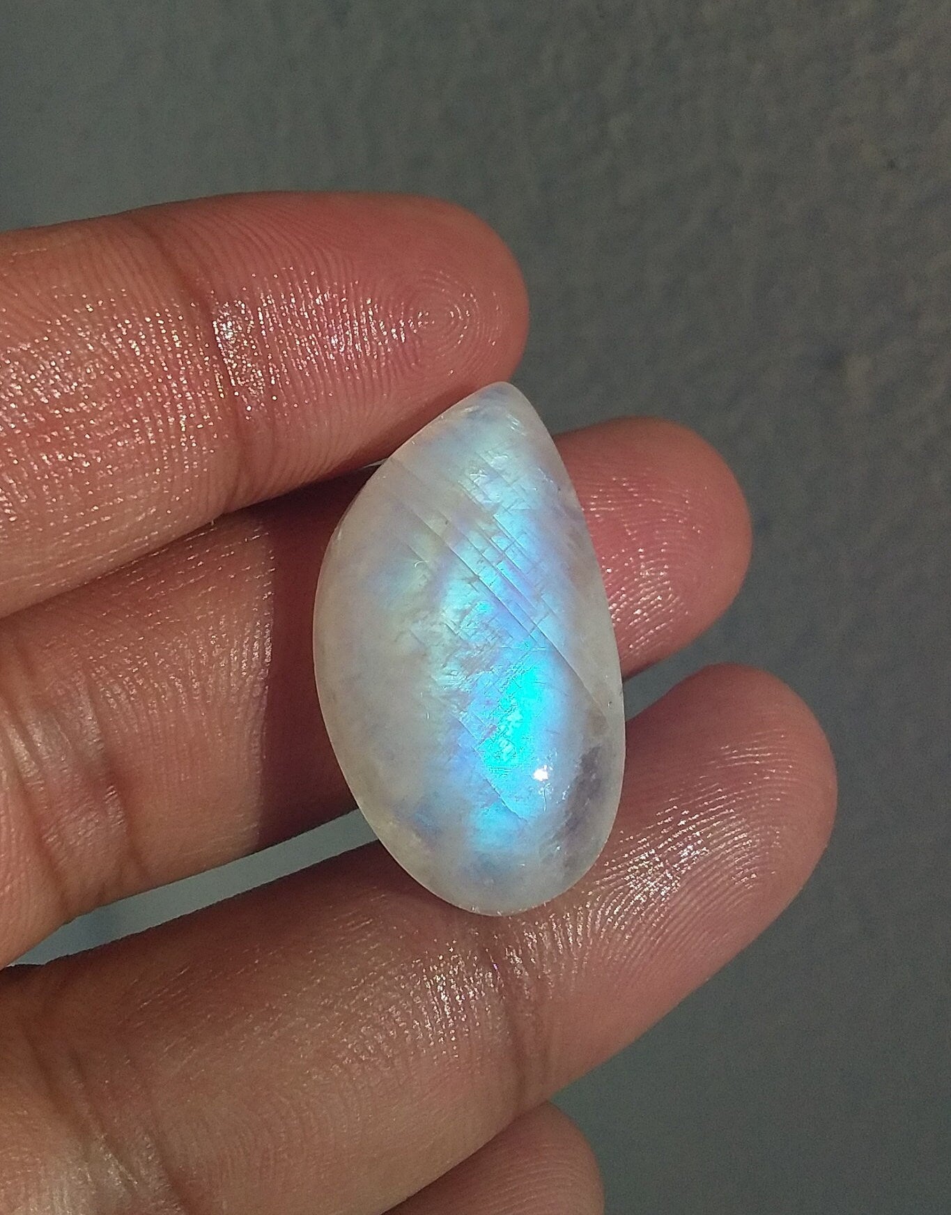 Rainbow Moonstone Cabochon, Natural Gemstone Loose, Moonstone Fancy Shape, Blue Fire Moonstone, Semi Precious Stone, Loose Gemstones Natural