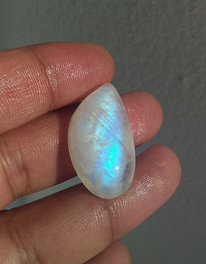 Rainbow Moonstone Cabochon, Natural Gemstone Loose, Moonstone Fancy Shape, Blue Fire Moonstone, Semi Precious Stone, Loose Gemstones Natural