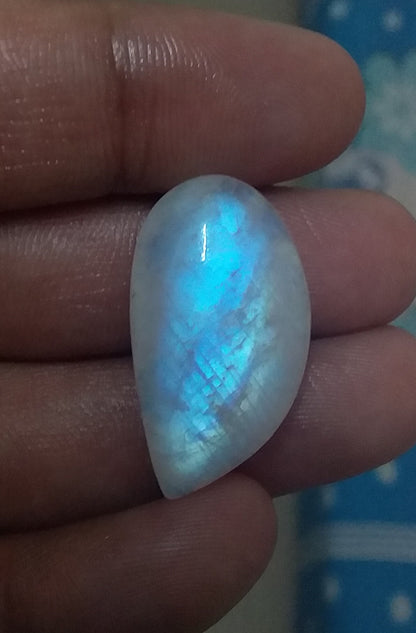 Rainbow Moonstone Cabochon, Natural Gemstone Loose, Moonstone Fancy Shape, Blue Fire Moonstone, Semi Precious Stone, Loose Gemstones Natural