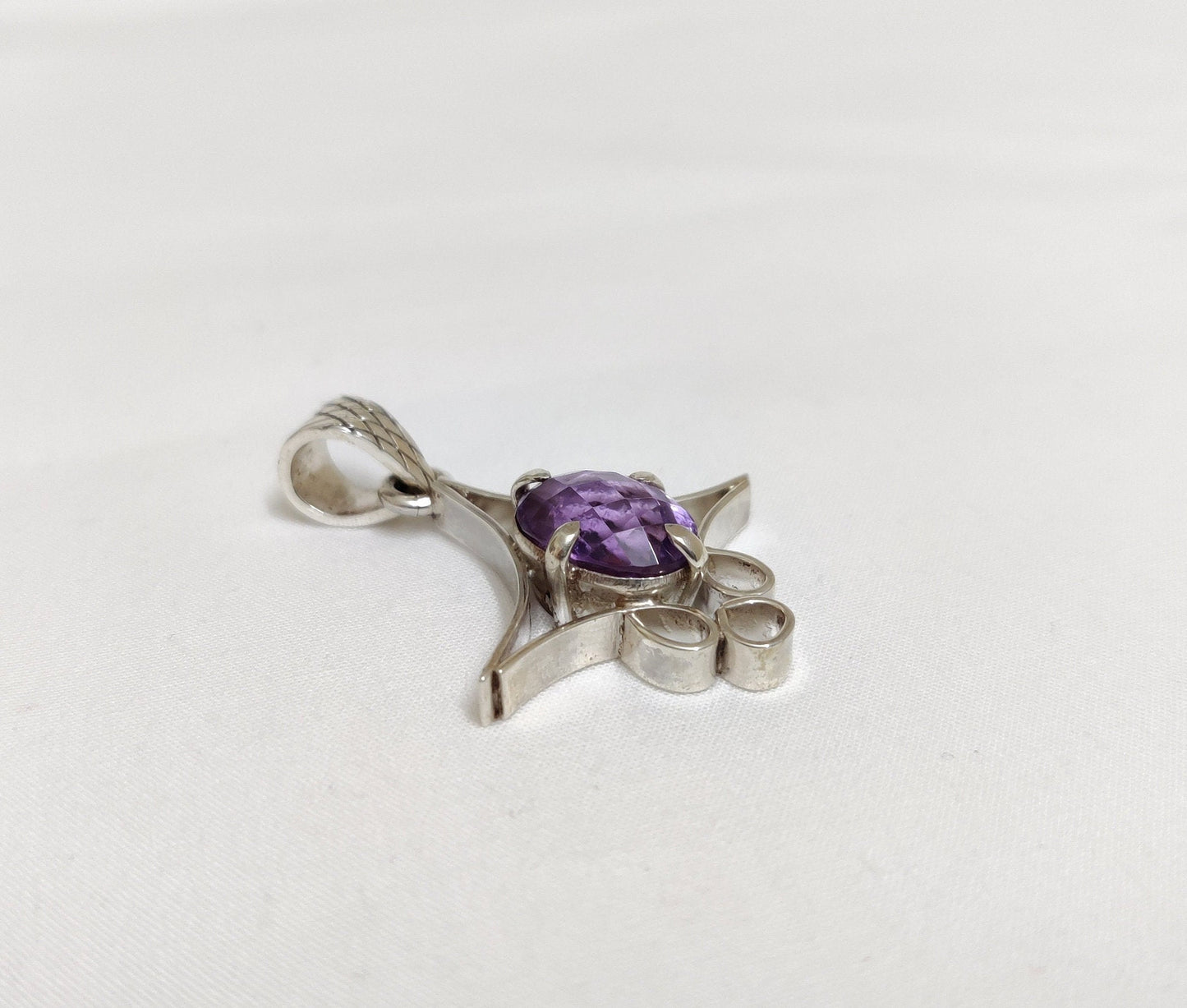 Purple amethyst pendant, Healing Stone, February Birthstone Pendant, Solid 925 Silver Pendant, Silver Amethyst Pendant, gemstone jewellery