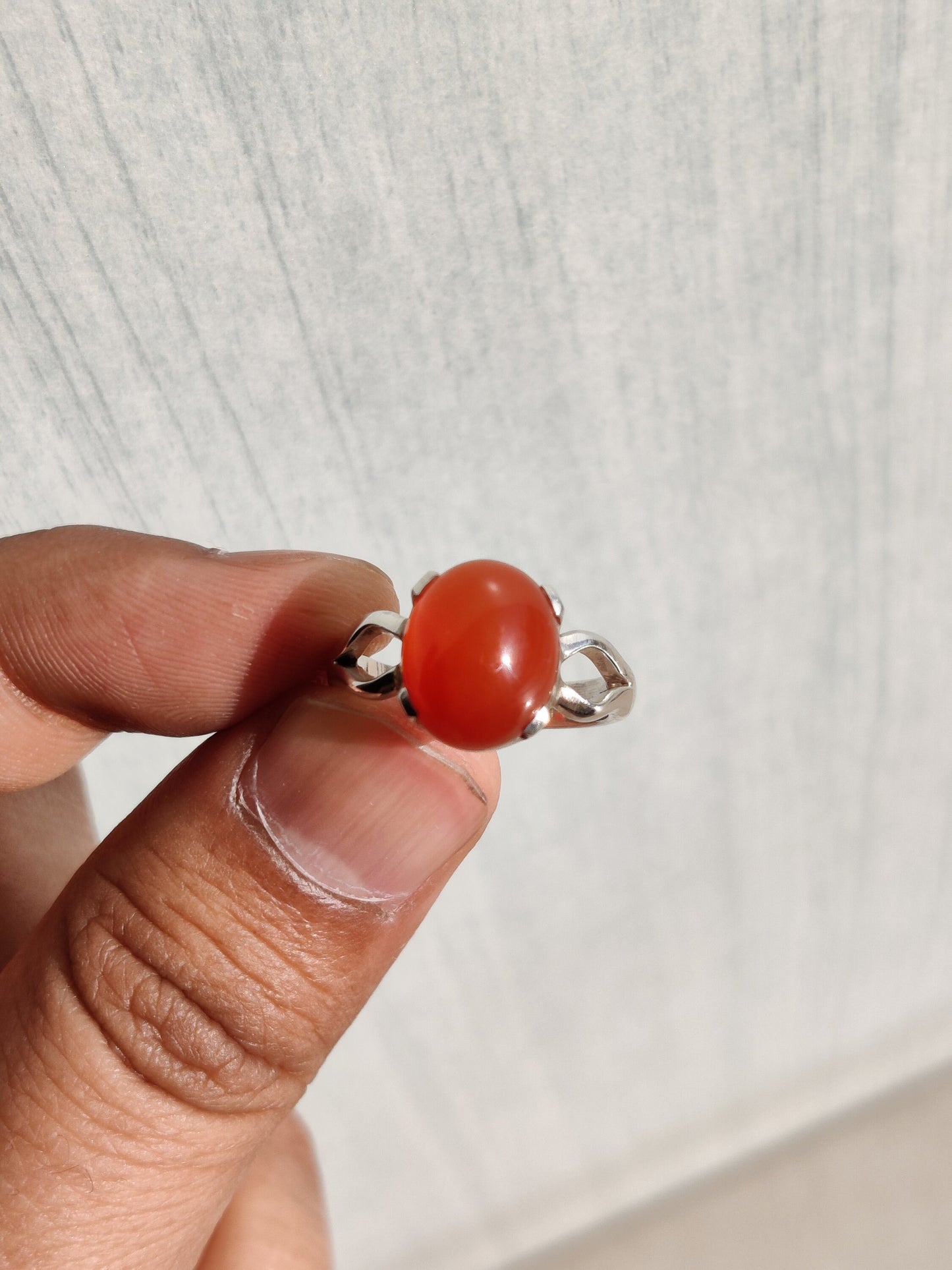 Carnelian stone ring, Handmade silver ring, 925 sterling silver ring, Everyday ring, Oval stone ring, Cabochon orange gemstone Women ring