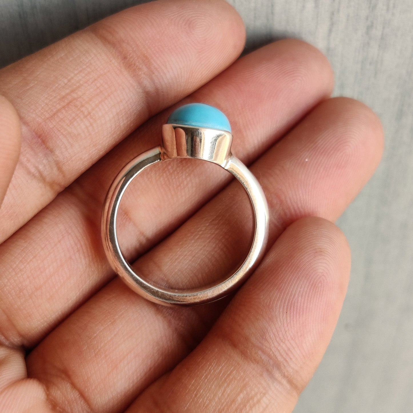 Turquoise Oval Shape Gemstone Silver Ring, Handmade Gemstone Ring, Sterling Silver Turquoise ring, Women Jewelry, Turquoise Statement Ring