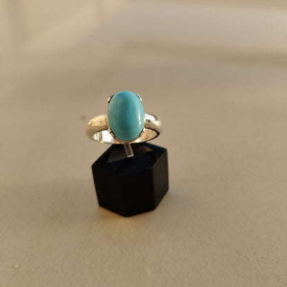 Turquoise Gemstone ring, Sterling silver 925 ring, Turquoise Ring, Oval Gemstone Stone Ring, Women Gemstone Jewelry, Gift For Her Jewellery