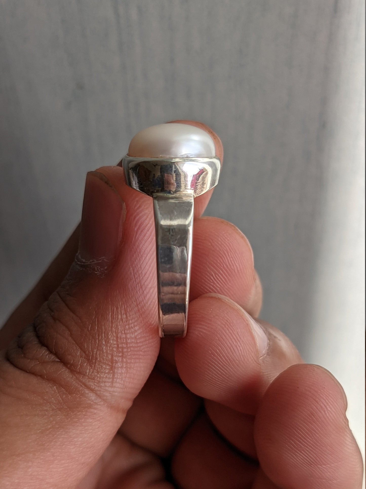 Pearl ring, handmade ring, june birthstone, pearl jewelry, women silver jewelry, bridal wedding rings, gift ideas, pearl statement jewellery