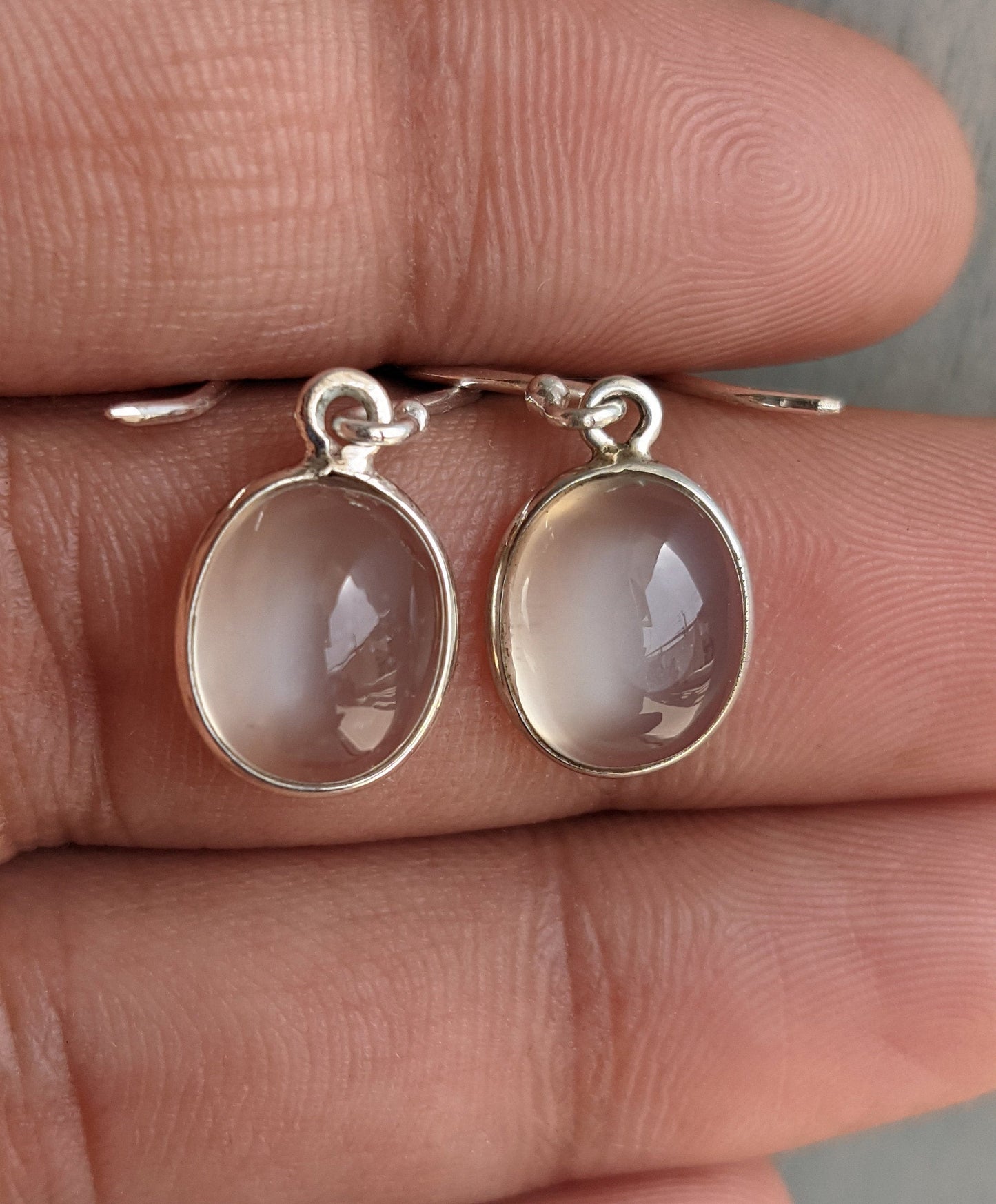 White Moonstone Earrings, 925 Solid Silver Jewelry, Moonstone Dangle Earrings, June Birthstone Earrings, Moonstone Jewelry Gift for Her