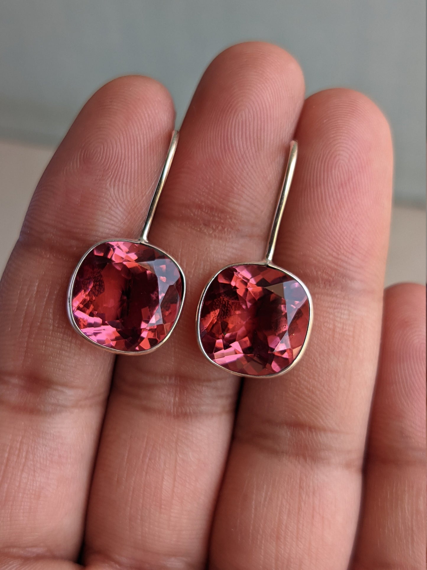 Zultanite Earrings, Color Changing Earrings, 925 Sterling Silver Earring, Cushion Shape, Turkish Diaspore, Wedding Jewelry, Handmade jewelry