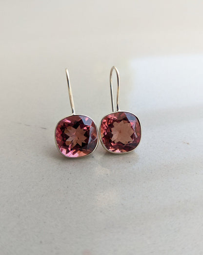 Zultanite Earrings, Color Changing Earrings, 925 Sterling Silver Earring, Cushion Shape, Turkish Diaspore, Wedding Jewelry, Handmade jewelry