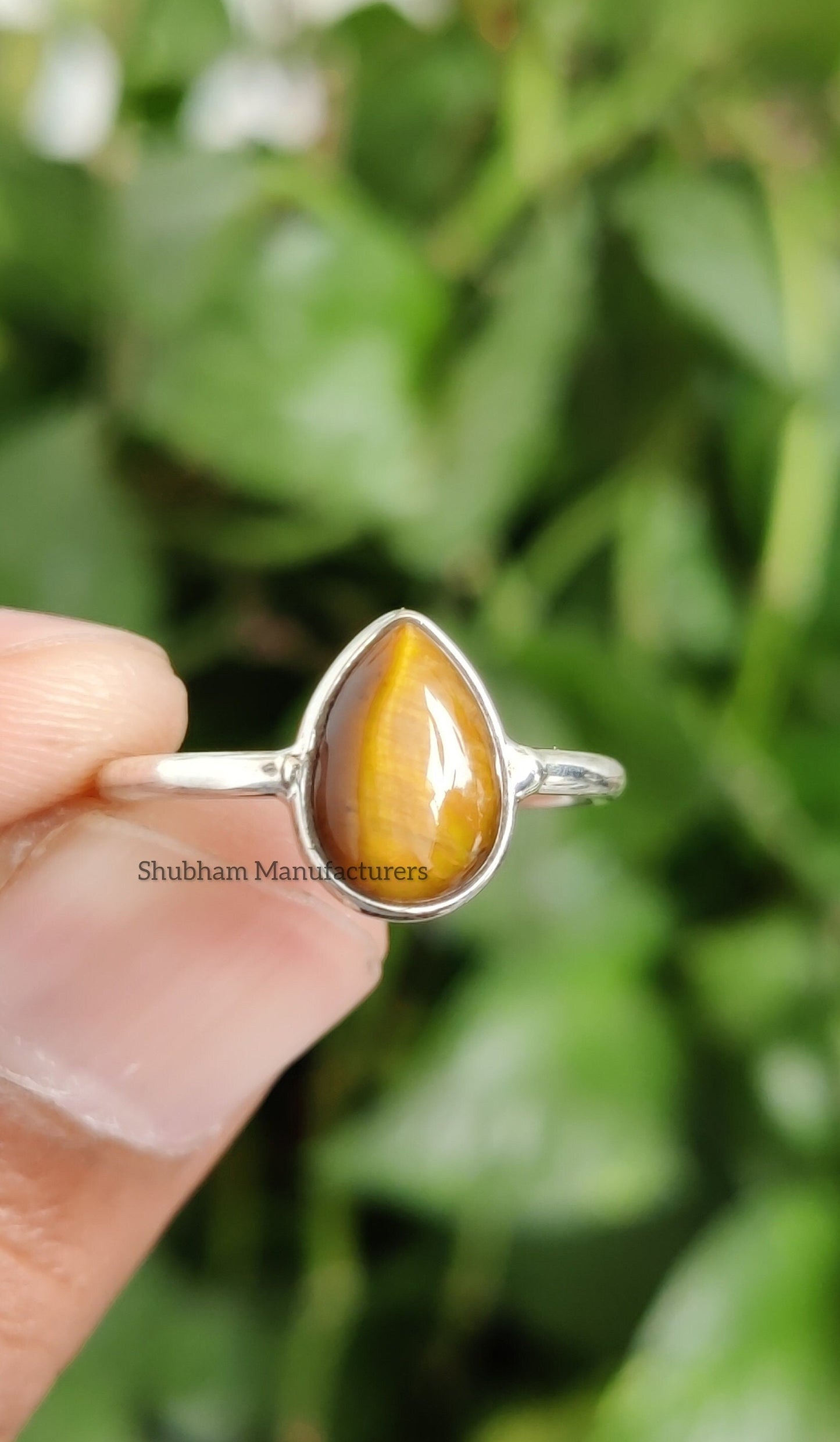 Tigers Eye Ring, 925 Sterling Silver Ring, Natural Stone Ring, Gemstone Ring, Handmade Ring for Women, Birthstone Jewelry, Everyday Ring