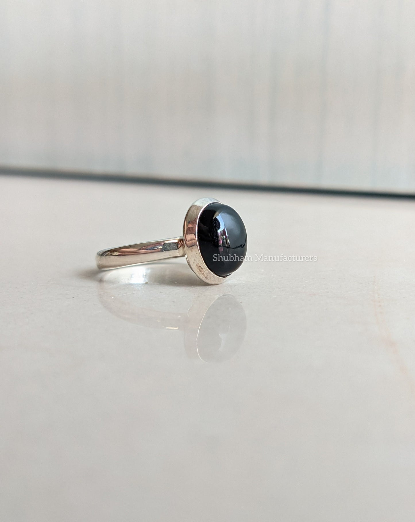 Natural Black Onyx Ring, 925 Sterling Silver Ring, Black Gemstone Ring, Handmade Gift for Her, Onyx Statement Ring, Black Onyx Jewelry