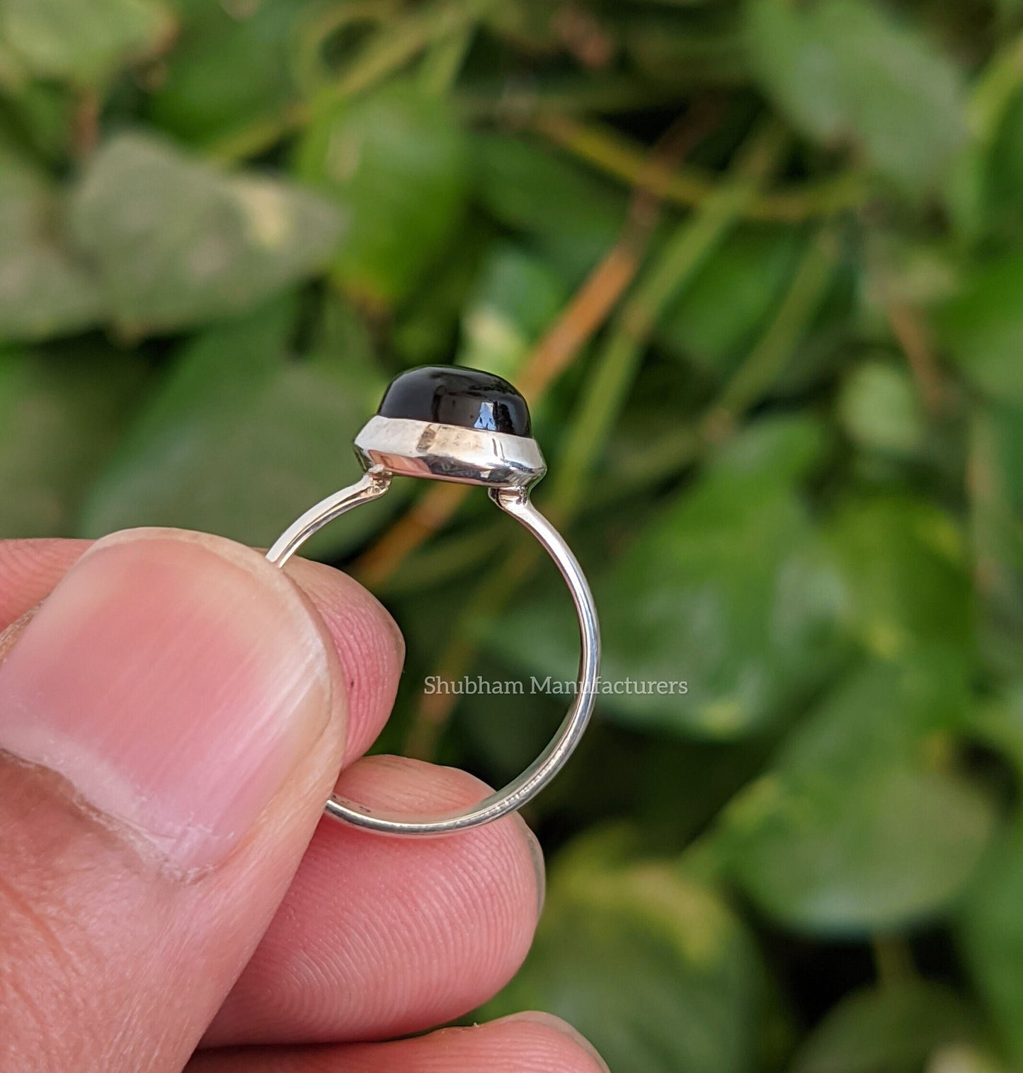 Natural Black Onyx Ring, 925 Sterling Silver Ring, Black Gemstone Ring, Handmade Gift for Her, Onyx Statement Ring, Black Onyx Jewelry