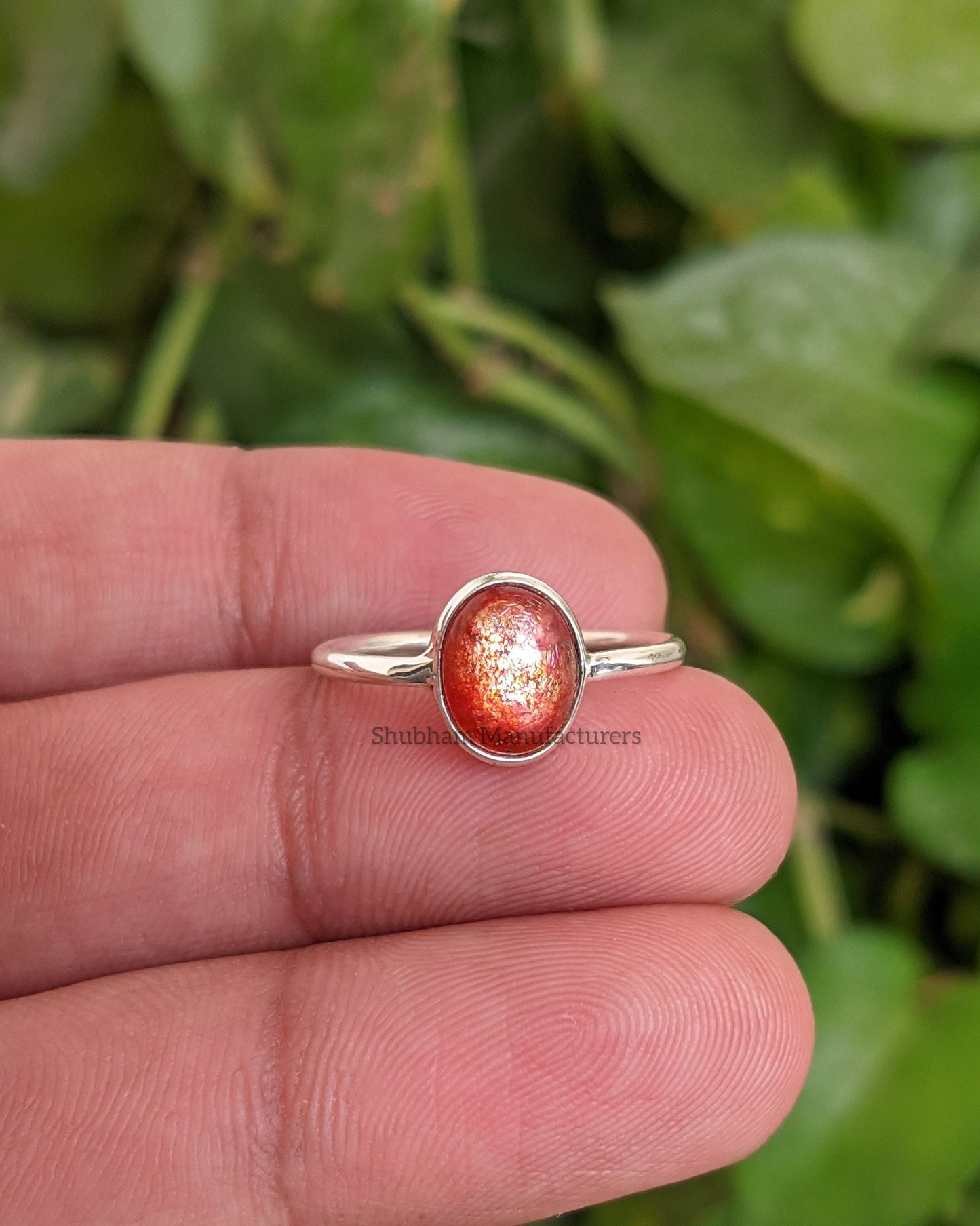 Sun Stone Ring, 925 Sterling Silver Ring, Sunstone Jewelry, Natural Gemstone Ring, Silver Birthstone Ring, Handmade Gift for Her, Stone Ring