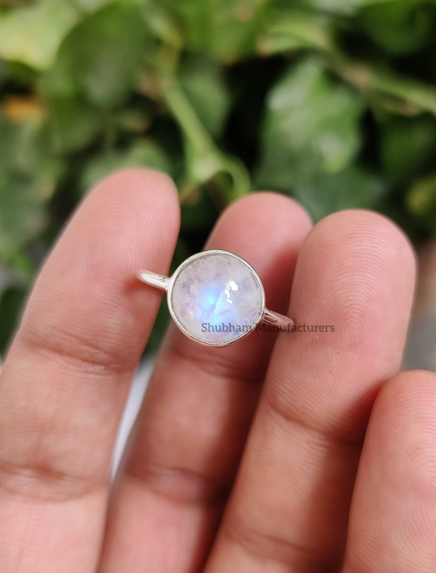 Rainbow Moonstone Ring, 925 Sterling Silver Ring, Natural Gemstone Ring, Blue Flash Moonstone Ring, Natural Stone Ring, Ring for Women