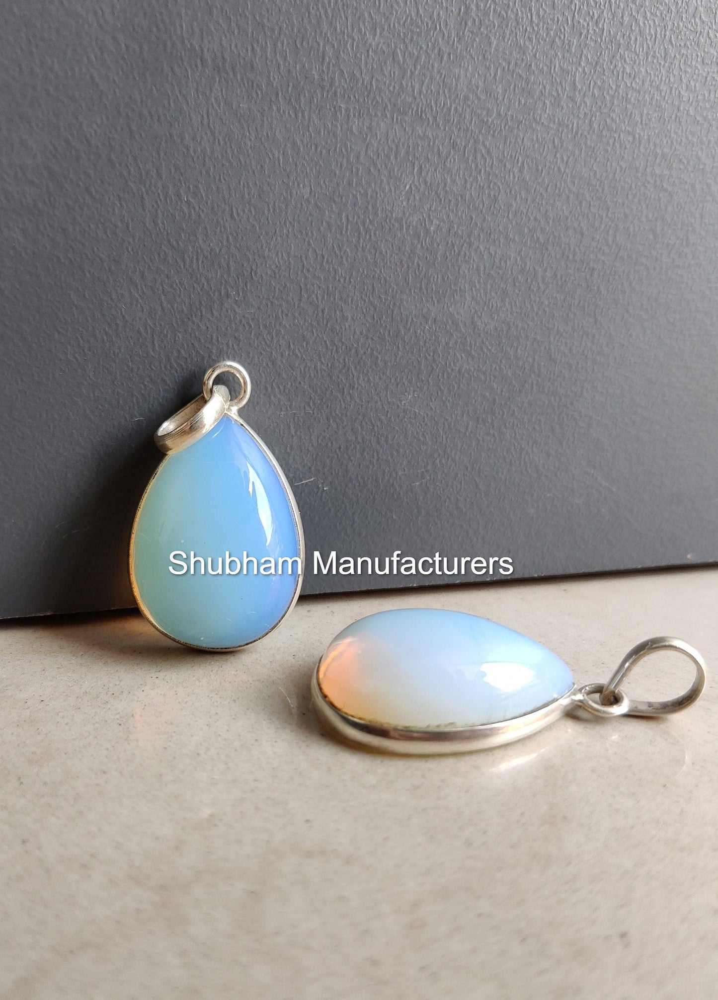 Genuine Oplaite Pendant, 925 Sterling Silver Pendant, Minimalist Gemstone Pendant, Fire Opal Necklace, Reiki Energy Jewelry, Healing Crystal