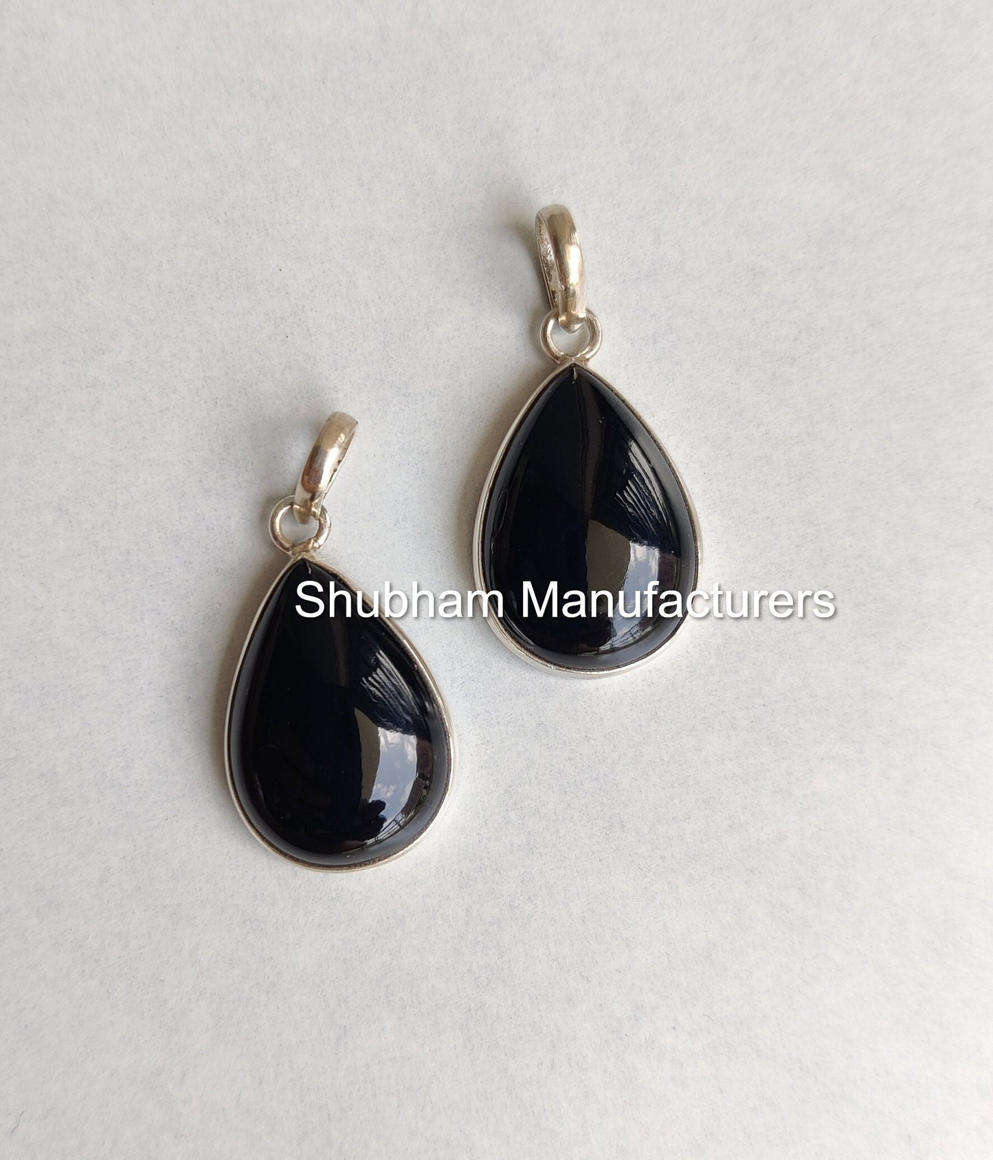 Natural Black Onyx Pendant, 925 Sterling Silver Pendant, Handmade Gemstone Necklace, Bridal Wedding Jewelry, Healing Stone Pendant for Her