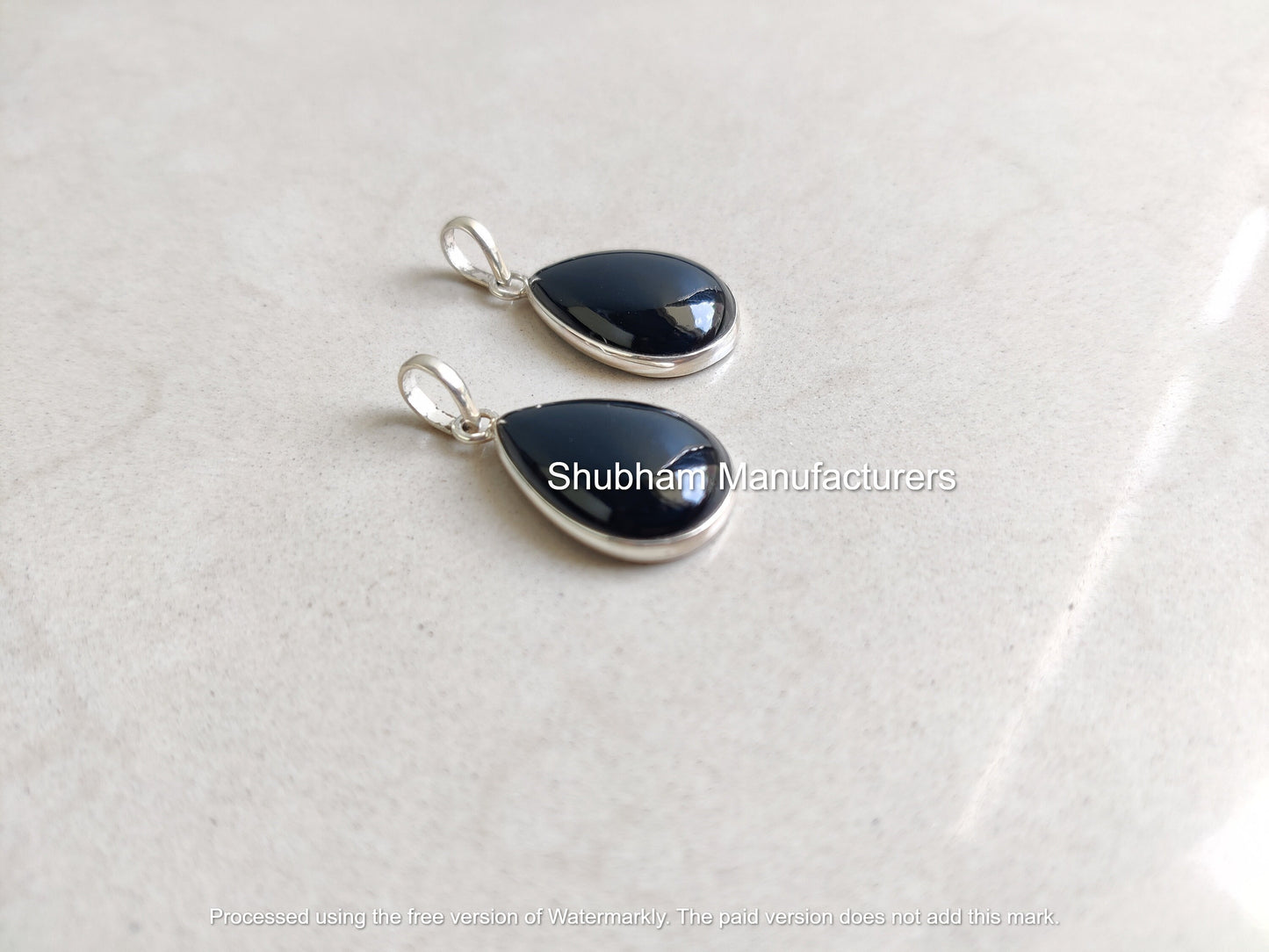 Natural Black Onyx Pendant, 925 Sterling Silver Pendant, Handmade Gemstone Necklace, Bridal Wedding Jewelry, Healing Stone Pendant for Her